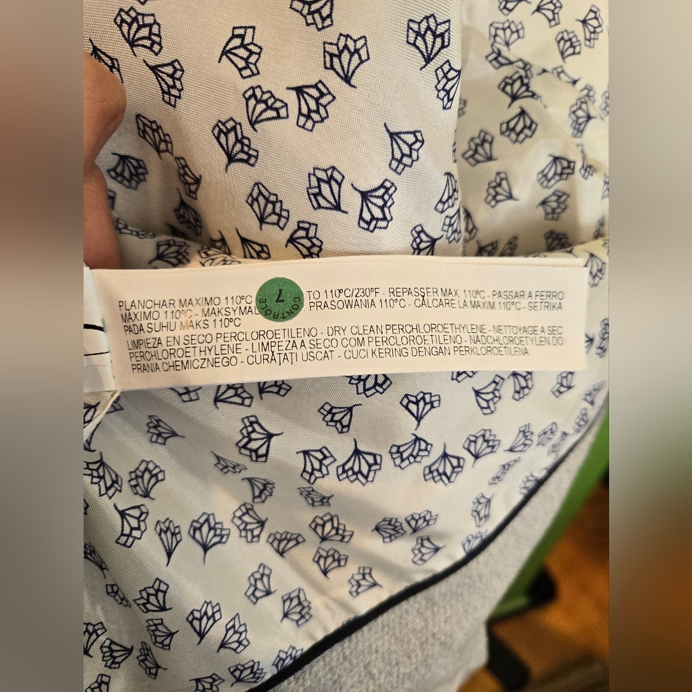 Zara Light Gray Blazer With Patterned Lining Size… - image 8